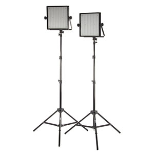 led lighting film light interview documentary lights kit kits studiopro stands stand camera filmmakers panel 600d double fovitec