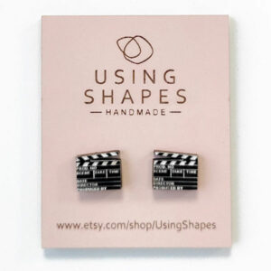 Movie Clapperboard Earrings Gifts for Documentary Filmmakers