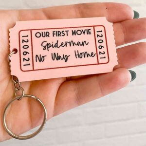 Our First Movie Keychain Valentine's Day Gift