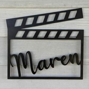 Personalized Name Movie Clapper Mother's Day Gift